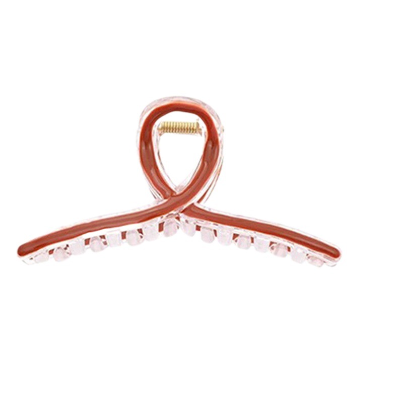 Clip de pelo simple Cabeza trasera de las mujeres updo clip de pelo clip de tiburón grande temperamento Volumen de pelo más tocado de horquilla de baño