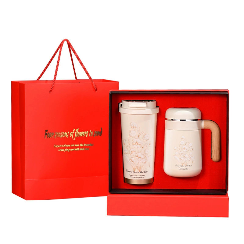 High-end coffee creative set, Birthday gift, light luxury style