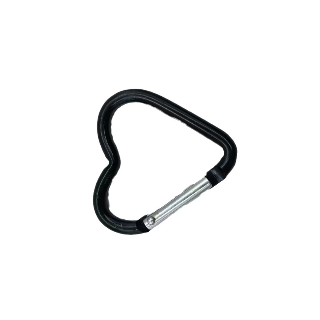 Directo de fábrica de alta calidad en forma de corazón de aleación de aluminio mosquetón colgante al aire libre hebilla colgante rápido llavero de color en stock