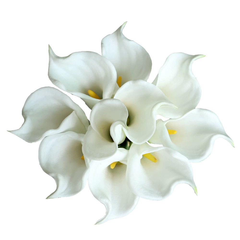 PU Calla Lilies (Polyurethane) Realistic Large Stem, 45/65 cm — Wholesale Decorative Flowers