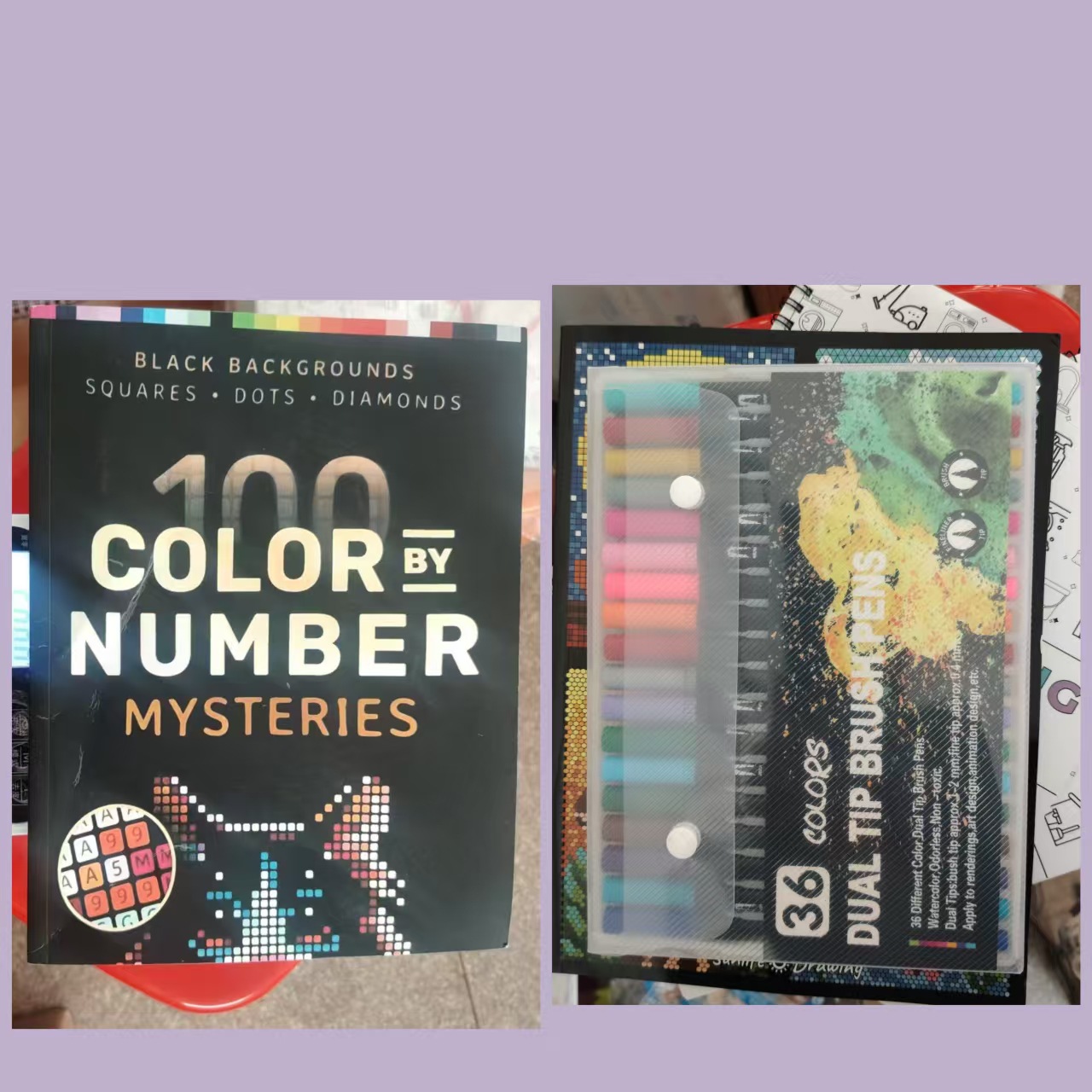 Nuevos productos transfronterizos 100QUESTColorByNumber Adultos colorido exploración libro de actividades de colorido libro de colorido