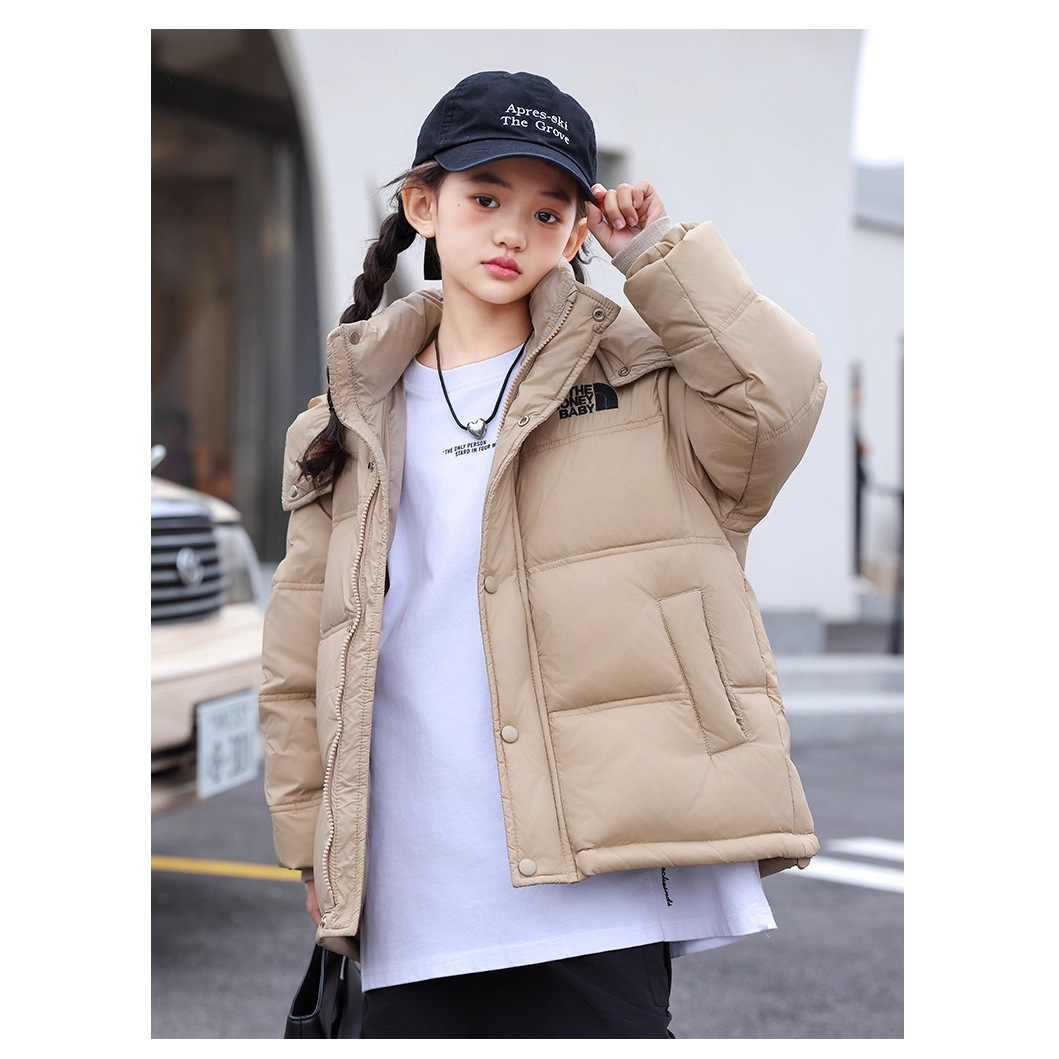巴拉巴拉2025秋冬韩版羽绒服女童中大童外套运动风保暖时安特踏步