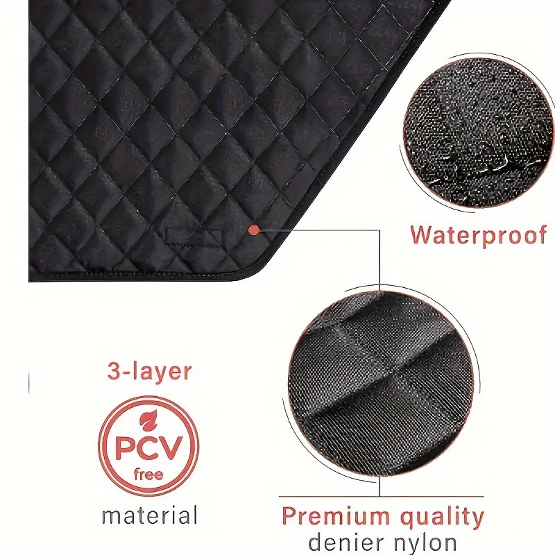 Pet Dog Car Door Protection Cover, Thickened Car Side Door Protective Pad, Car Window Scratch-Resistant and Anti-Dirt Protective Mat