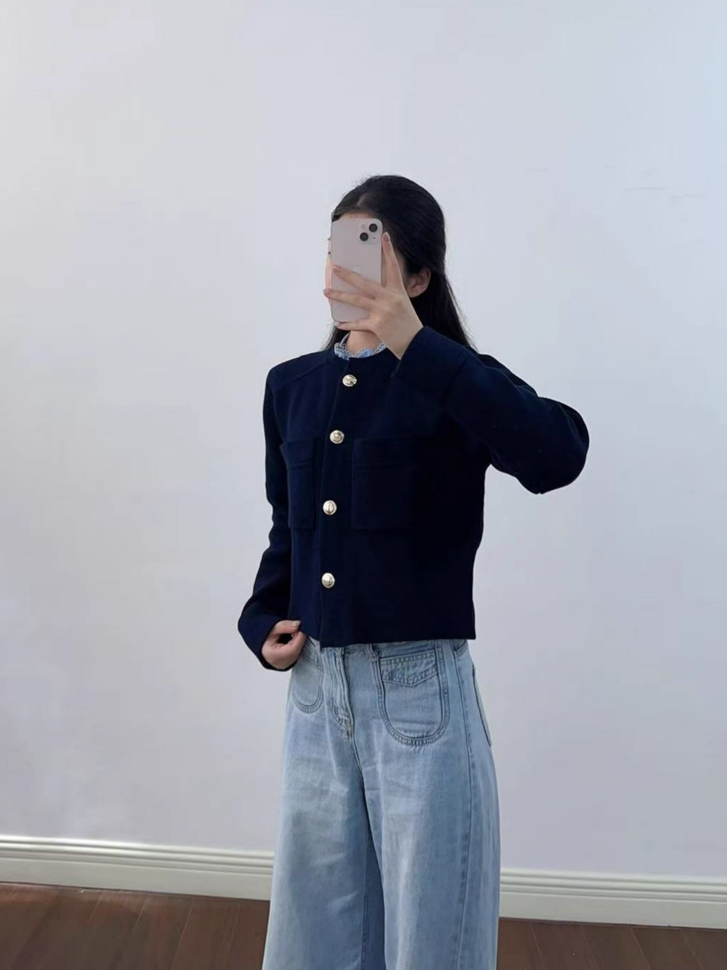 Autumn elegant knitted cardigan