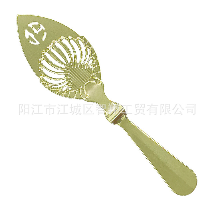 304 acero inoxidable amargo ajenjo cuchara cuadrado colador de azúcar malla filtro de hielo amargo esencia amarga filtro cuchara hueco amargo ajenjo amargo cuchara coctelera