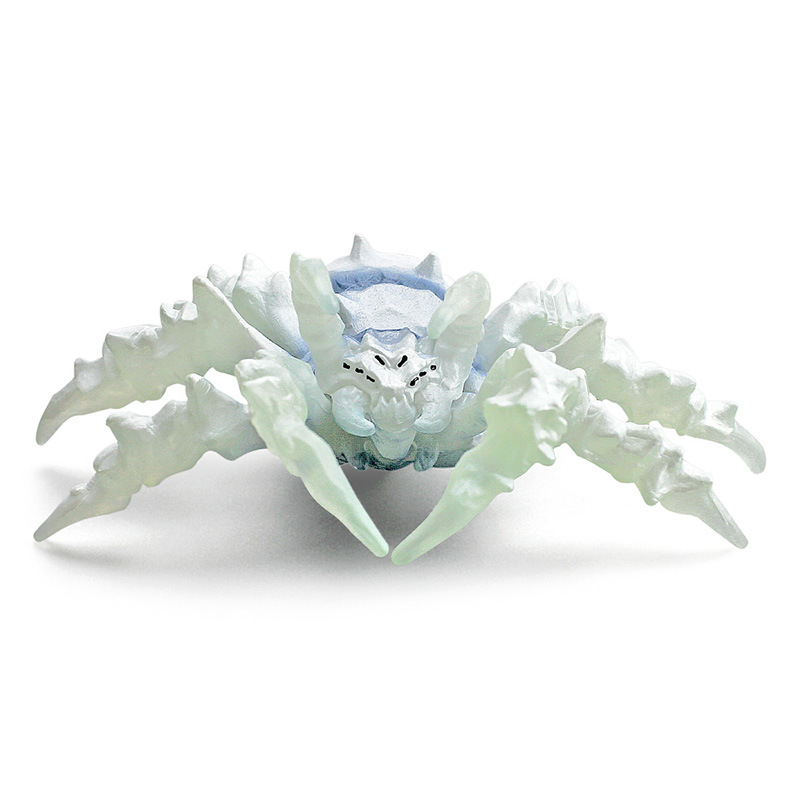 跨境新款仿真蜘蛛模型寒冰蜘蛛擺件玩具萬聖節新款整蠱嚇人蜘蛛