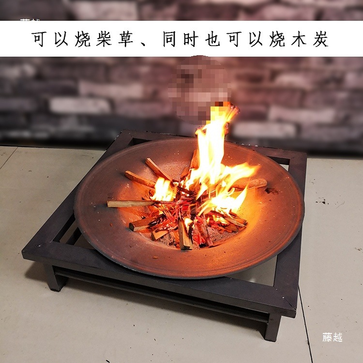 木炭炉火盆炭盆铸铁碳炉生铁炉取暖炉烤火烧烤炉暖脚老式柴火碳盆