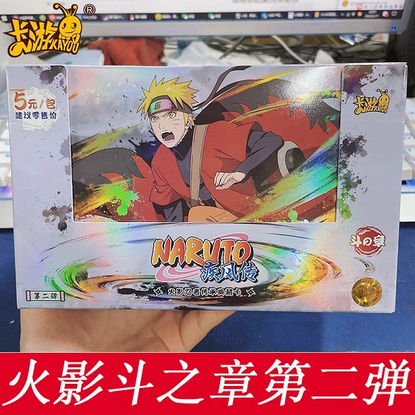 Коллекционная карта Naruto в коробке — главы 7, бейджи, резиновые фигурки и фото-паки