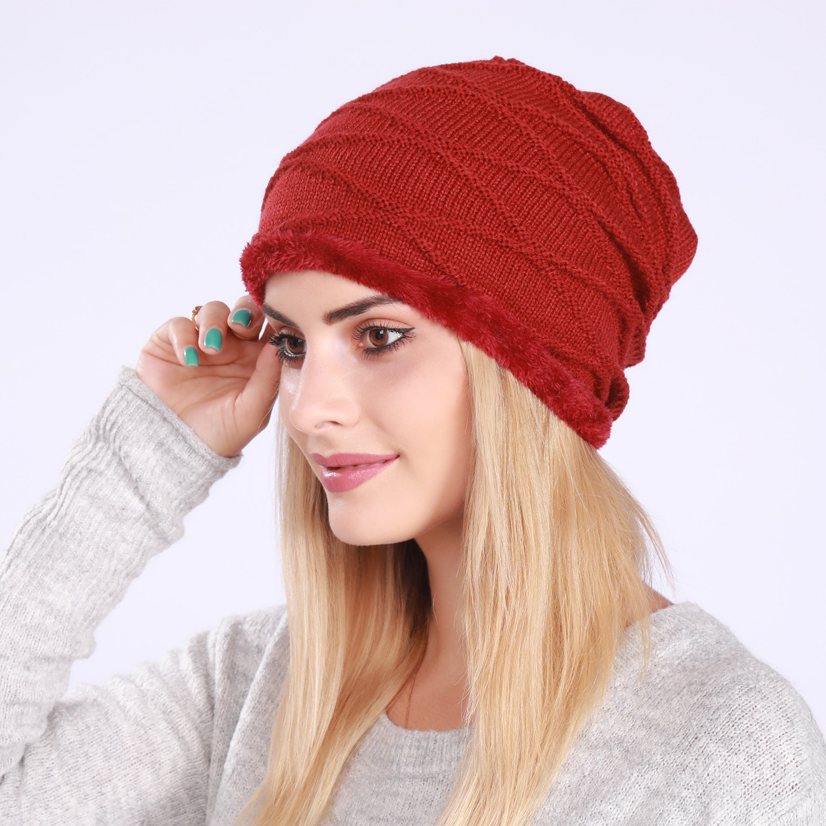 Knitted Beanie Hat For Men And Women Wool Warm Winter Hat_voghion.com