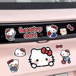 hellokitty电动车贴纸kt猫黄油熊卡皮巴拉露比熊猫防水卡通车贴