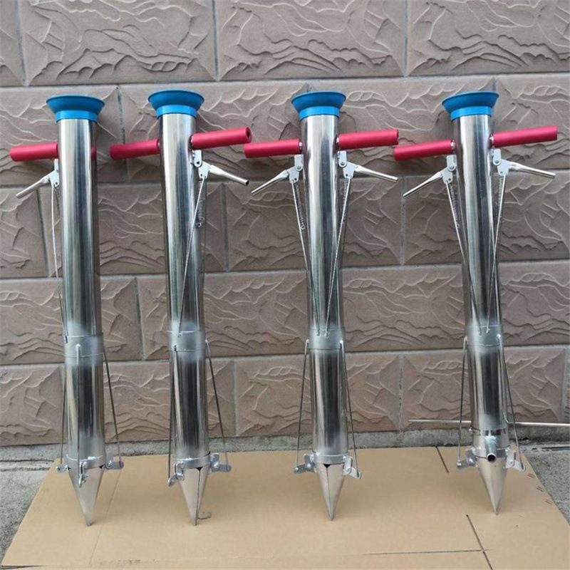 多用途秒栽定植器栽苗器庄稼烟苗快速种苗器加厚不锈钢手提栽苗器