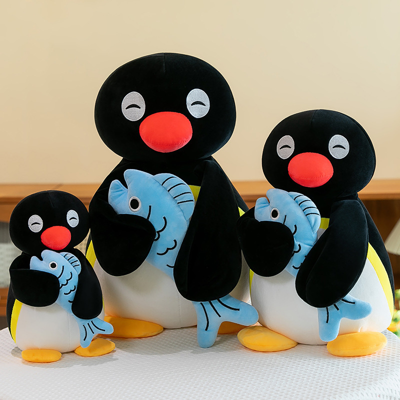 Popular Binggu Penguin Family Fish Doll Cute Grabber Rag Doll Birthday Gift Sleeping Pillow Popular Binggu Penguin Family Fish Doll Cute Grabber Rag Doll Birthday Gift Sleeping Pillow