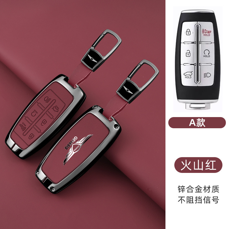 모델 A 6버튼 [싱글 쉘 + 버클] 버건디