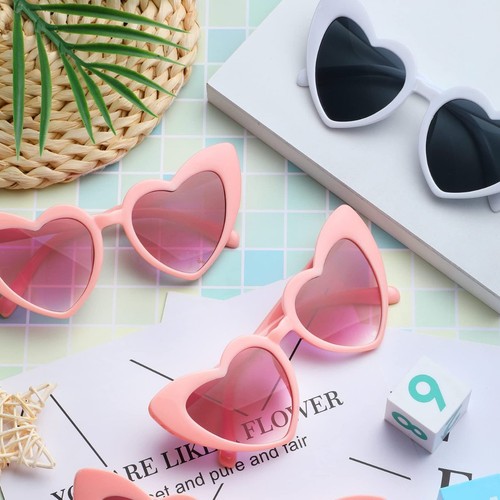 Yiwu Ready-to-Ship Cross-Border European & American Style Party-Shaped Heart-Shaped Women's Sunglasses – Fashionable, Internet-Famous, Perfect for Larger Faces to Create a Slimming Effect