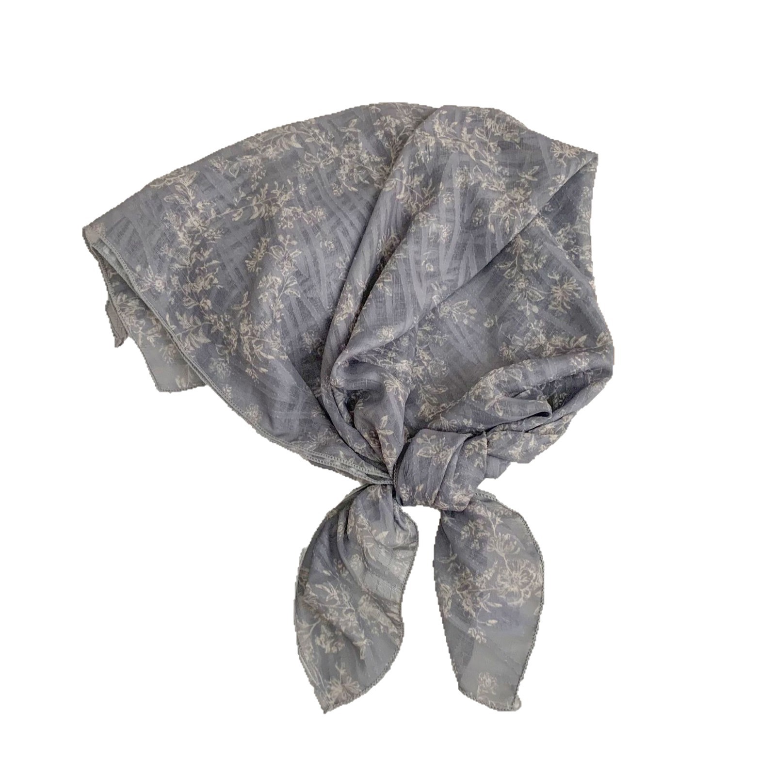 Bufanda de seda, bufanda cuadrada pequeña, sentido de alta gama, sentido de la atmósfera de todo fósforo coreano, pañuelo fino de primavera y verano, accesorios para el cabello pastoral femenino de verano