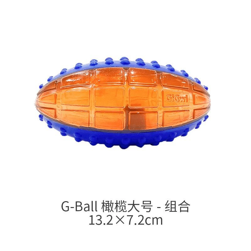 Игрушка для собак GIGWI G-Ball, пищащая резиновая игрушка для маленьких и средних собак, разные размеры и цвета