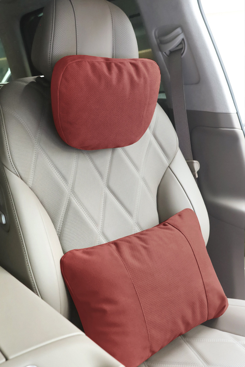 Suitable for Wenjie M789 Universal Neck Pillow, Perforated and Breathable, Mercedes-Benz S-Class Car Headrest, Car Soft Lumbar Support Cushion