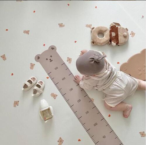 New ins height ruler wall sticker baby height measurement wall sticker bedroom living room measuring ruler hanging ruler shooting props