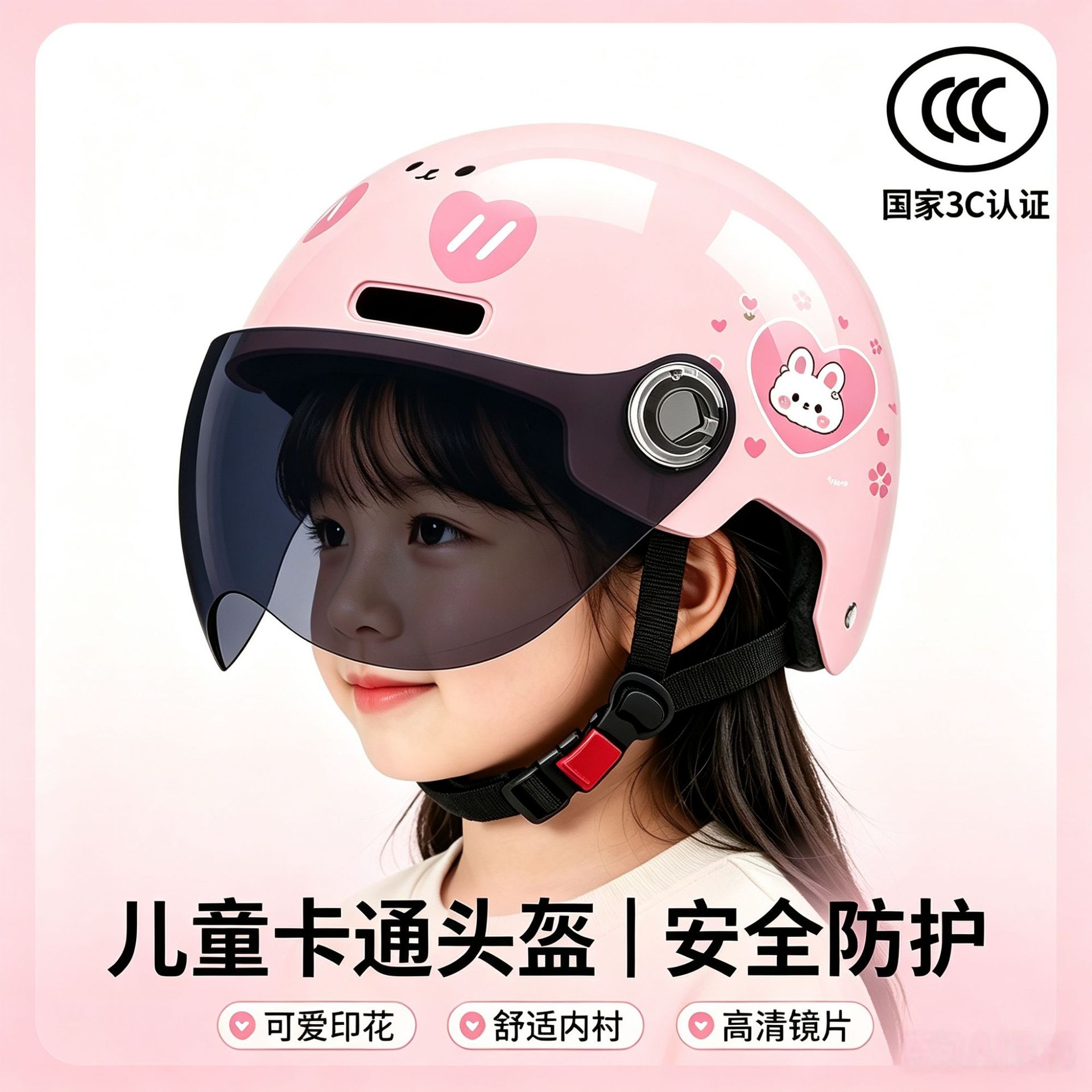 Children's electric summer helmet for cycling for boys and girls