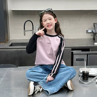 儿童修身打底衫女童洋气内搭上衣大童长袖t恤女孩2026春秋装新款