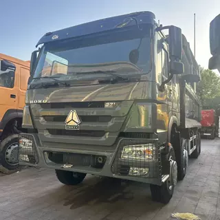 跨境HOWO前四后八自卸车 8*4带自动篷布翻斗车基建矿山重载运输车