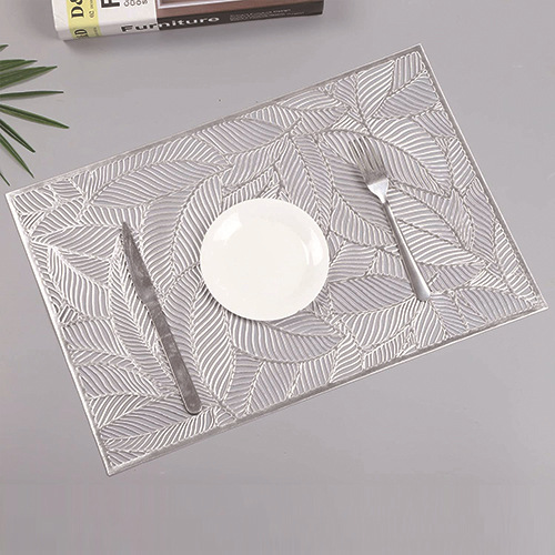 Transfronterizo Venta caliente gilding placemat combinación con placemat occidental simple colorido hueco placemat chino Hotel Mesa mat