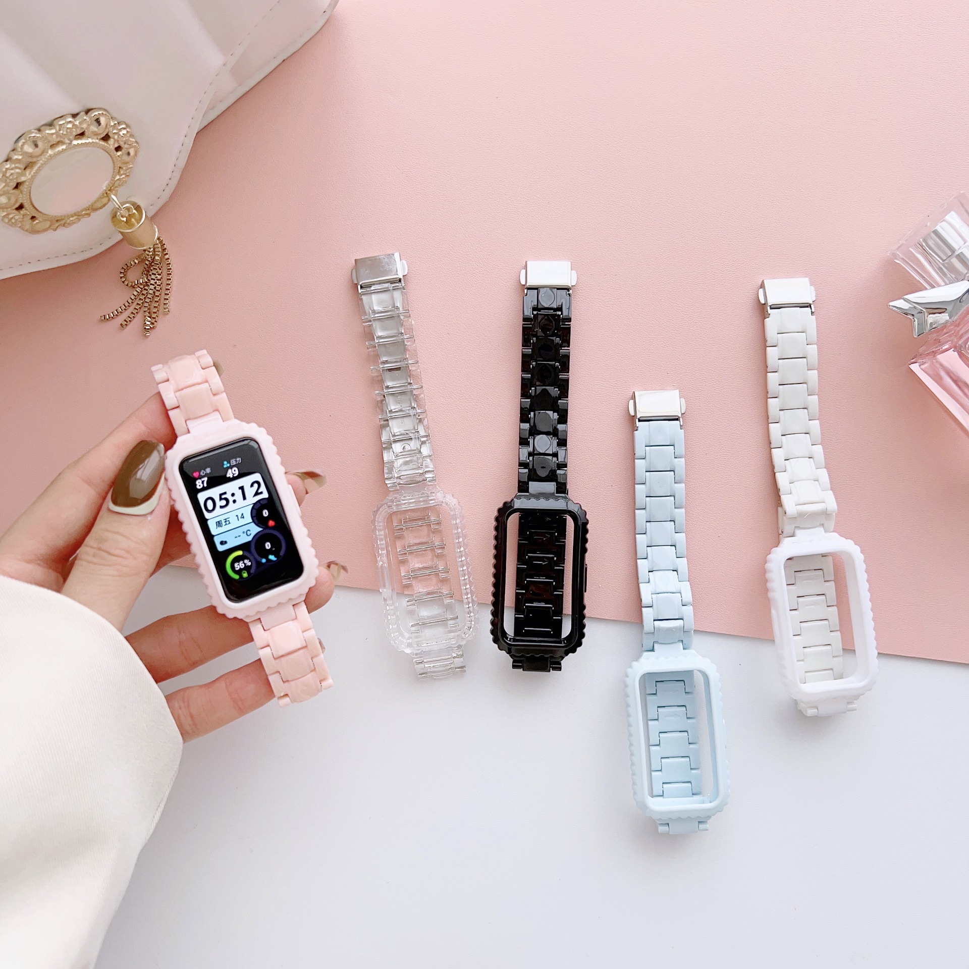Suitable for Huawei bracelet 10 strap Honor band 7 transparent PC…