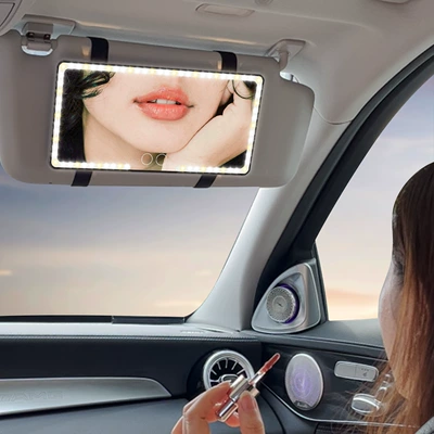 Sun visor rearview mirror, Supply Cross-border Explosions Car led
