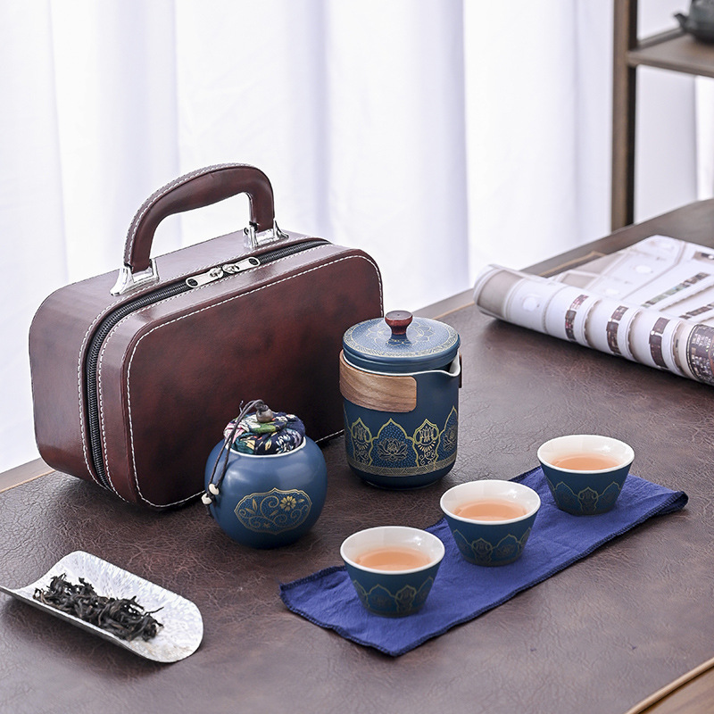 01 가죽 가방 다크 블루