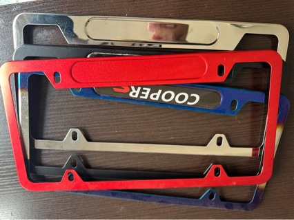 American Standard Aluminum Alloy Color Car License Plate Frame