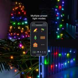 垮境智能APP全彩RGB点控LED灯串室内户外节日装饰氛围灯直插灯