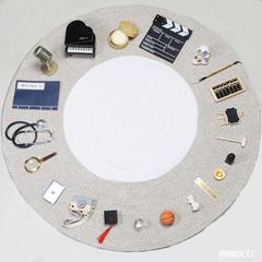 抓周用品道具套裝女寶寶男孩一周歲抓鬮周歲儀式道具生日布置