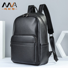 マーホイールメンズ本革リュックトップ牛革大容量パソコンビジネスバッグおしゃれリュックサック男性用