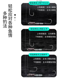 The finished product of the lead line group suit does not need to be bleached. The fishing line is tied to the main line of the complete line group.