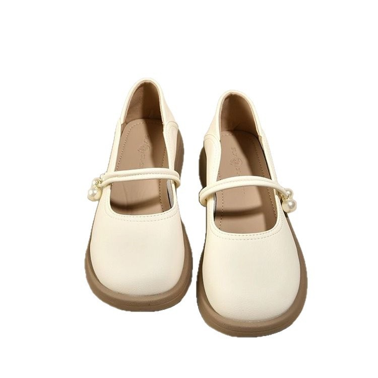 Zapatos de cuero suaves de primavera de estilo francés para mujeres 2026 nuevos zapatos de hadas zapatos suaves