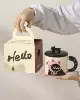Pink cat [Hand -lifted box]