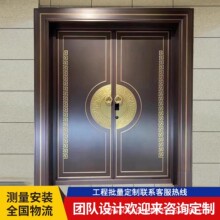 铜门别墅大门双开门入户门防盗门进户门农村自建房大门庭院大门