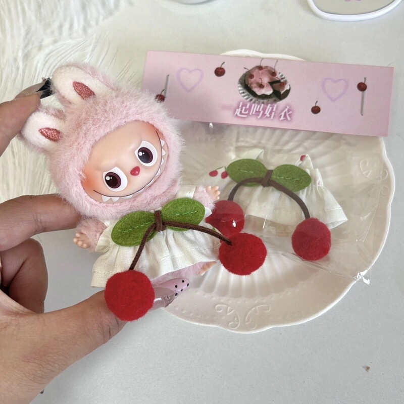 4Th Generation Mini Babymolly 5cm Cotton Doll Universal Wearable Baby Clothes Little Cherry Original Factory