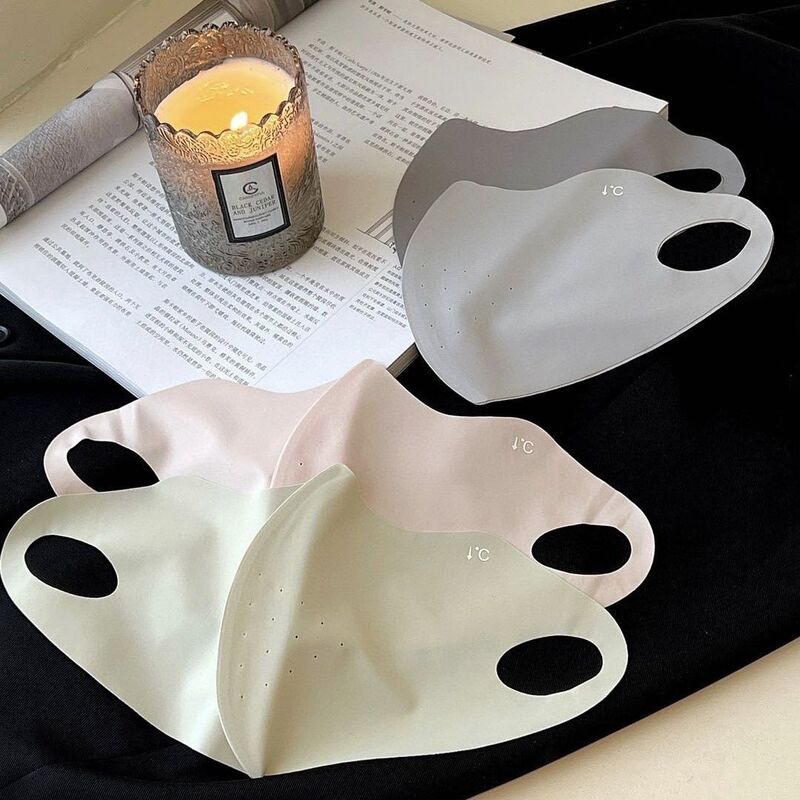 Upgraded Version of 3D Stereo Sun Protection Mask for Women Summer New Eye Protection Anti-Uv Breathable Hole Ice Silk Mask