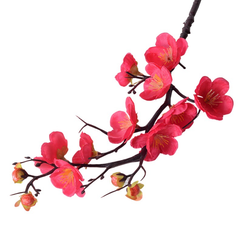 Flores Artificiales de Estilo Chino para Decoración de Bodas y Hogar, Flores Falsas de Alta Gama, Accesorios de Decoración, Flor de Melocotón de Invierno, Venta al por Mayor