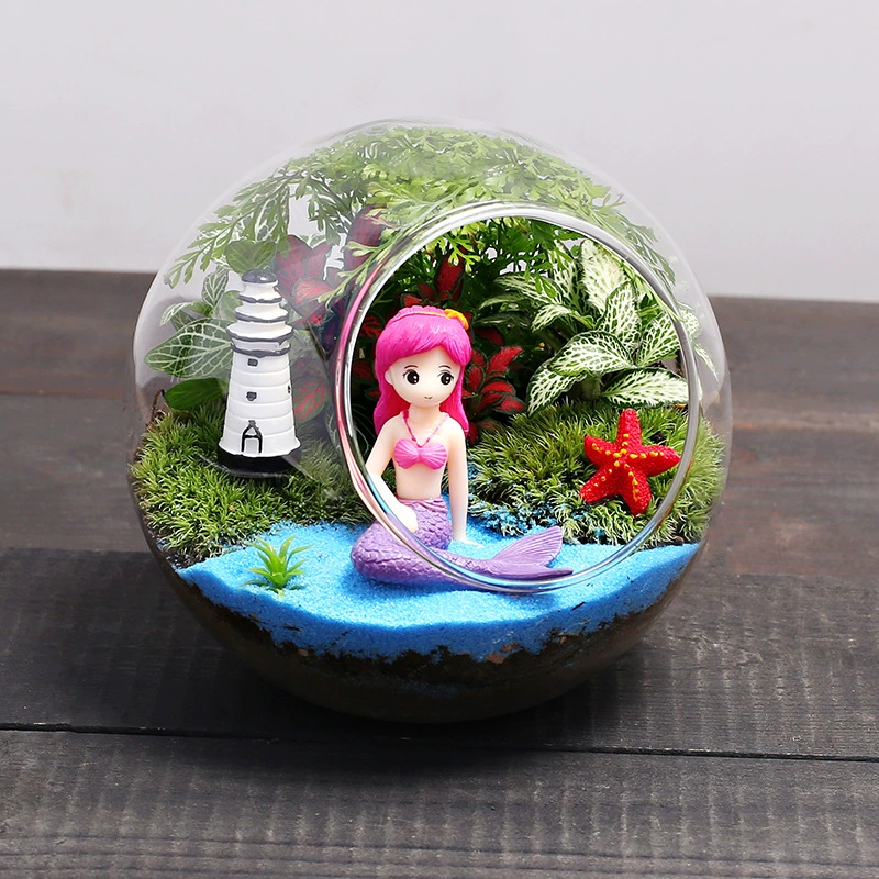 12C теплая полевая деятельность мох микроландшафт DIY Материал Пакет креативная экологическая стеклянная бутылка украшение подарок костюм женский