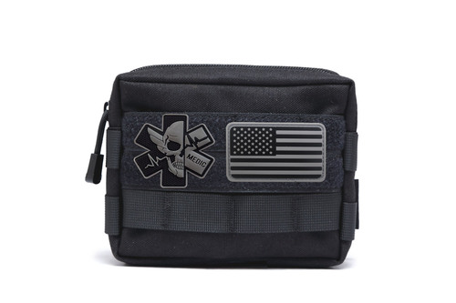 MEDIC skull medical armband morale badge Velcro rescue badge PVC medal waterproof no-wash