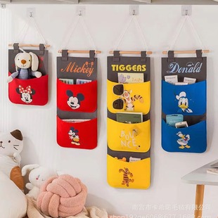 Net red felt hanging bag cute cartoon wall decoration storage hanging bag in stock wholesale sundries storage bag