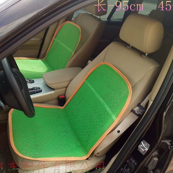 Зеленый сетчатый коврик, подушка для автомобильного сиденья, бытовая зеленая сетка, стальная проволока, дышащая подушка для сиденья, автомобильный летний охлаждающий коврик, зеленая сетка, пружинный коврик