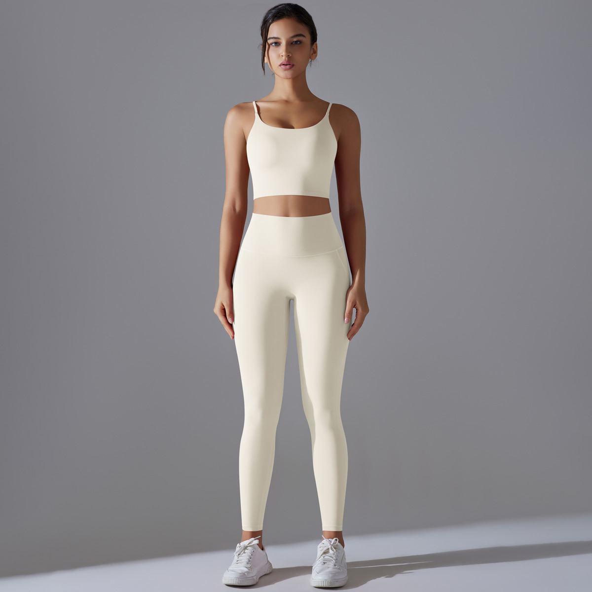 Nuevo tipo sin pantalones interiores, cintura alta, cadera, desnudez apretada, ropa interior, yoga, sujetadores deportivos, ropa de ejercicio