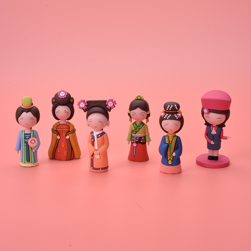 Creative fashion pvc Soft glue Doll Decoration Xindaxin Guochao series Doll