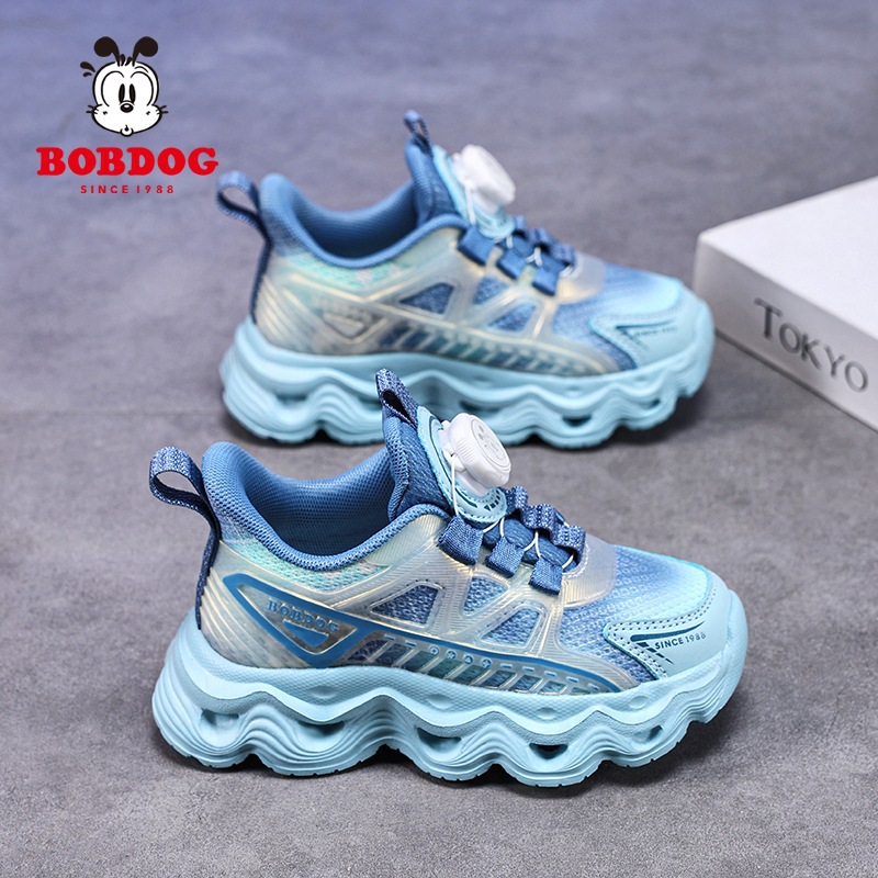 Babudou zapatos para niños zapatos deportivos para niños primavera y otoño nuevo estilo malla transpirable zapatos de papá con botones para niños y niñas