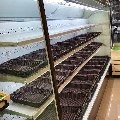 Continuous stock imitation rattan bread basket snack basket shopping mall display storage basket square rattan fruit basket