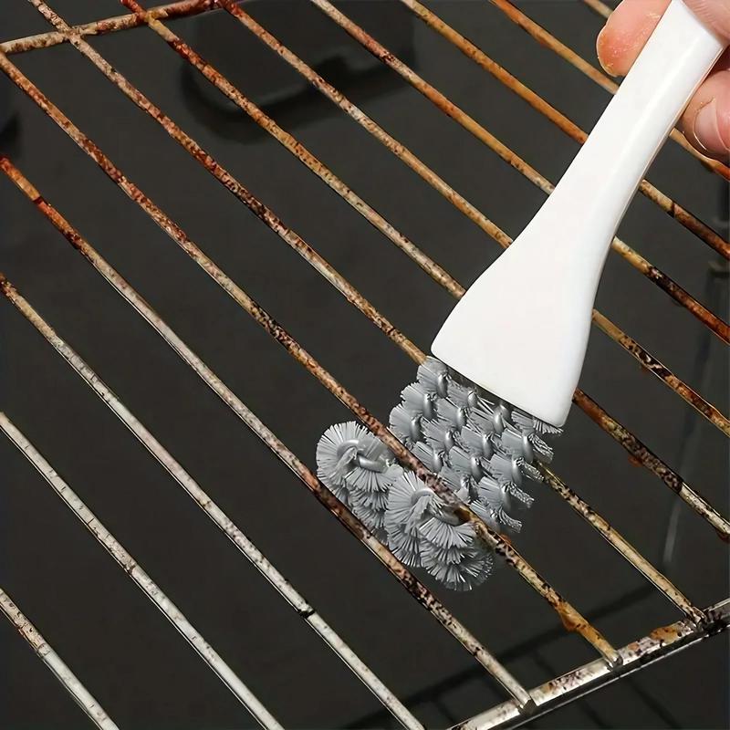 Wire Brush Cleaning Brush Barbecue Brush Long-Handled Cleaning Tool Wire Brush Grill Brush Stainless Steel Cleaning Brush