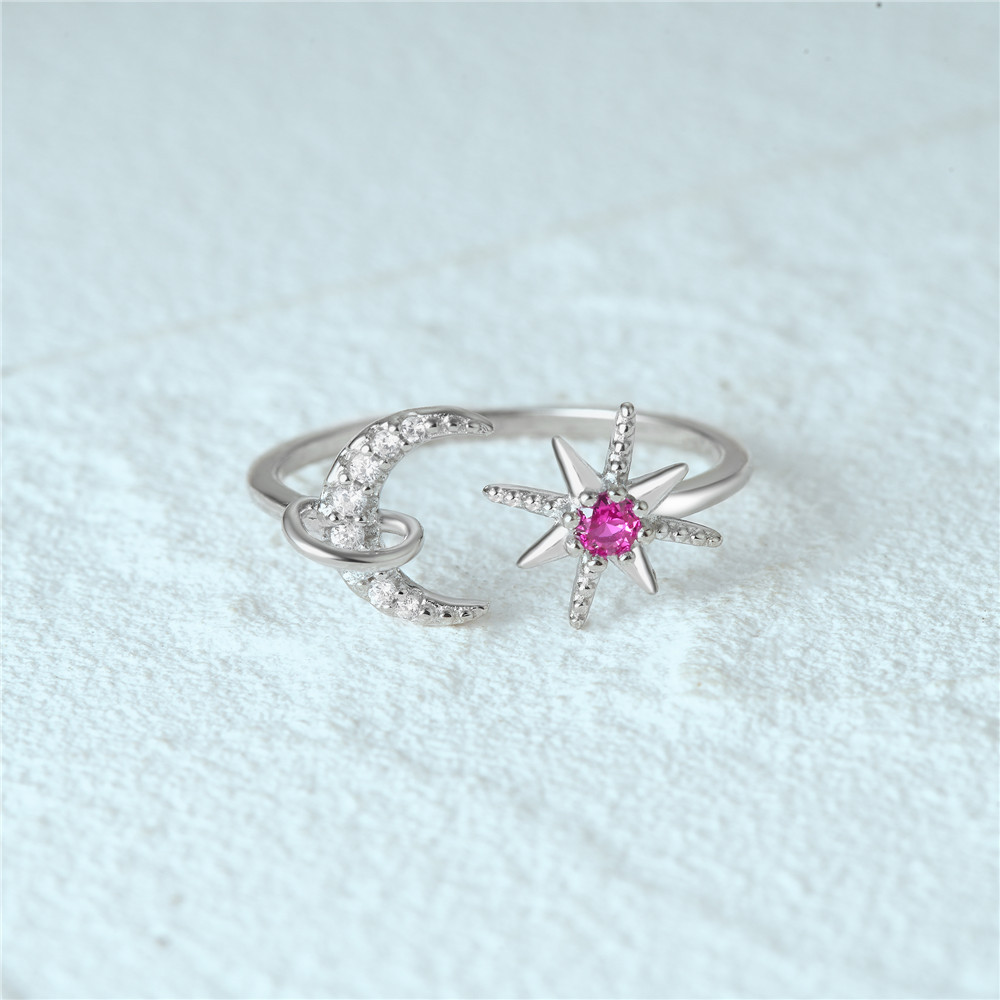 4g Weight Zircon Inlay Material Open Rings Classification Adjustable Ring Size 1 Piece Quantity Daily Occasion 925 Sterling Silver Material Heart Shape, Flower, Bow Knot Pattern Women's Gender Plating, Flowers Design Sweet, Shiny Style 925 Sterling Silver Zircon Heart Shape Flower Bow Knot Open Rings 38